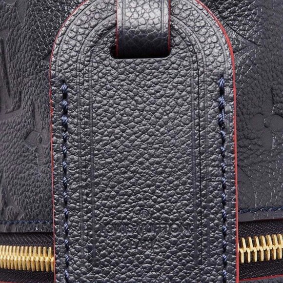 Louis Vuitton Marine/Rouge Monogram Empreinte Leather Melie Bag - Picture 11 of 12